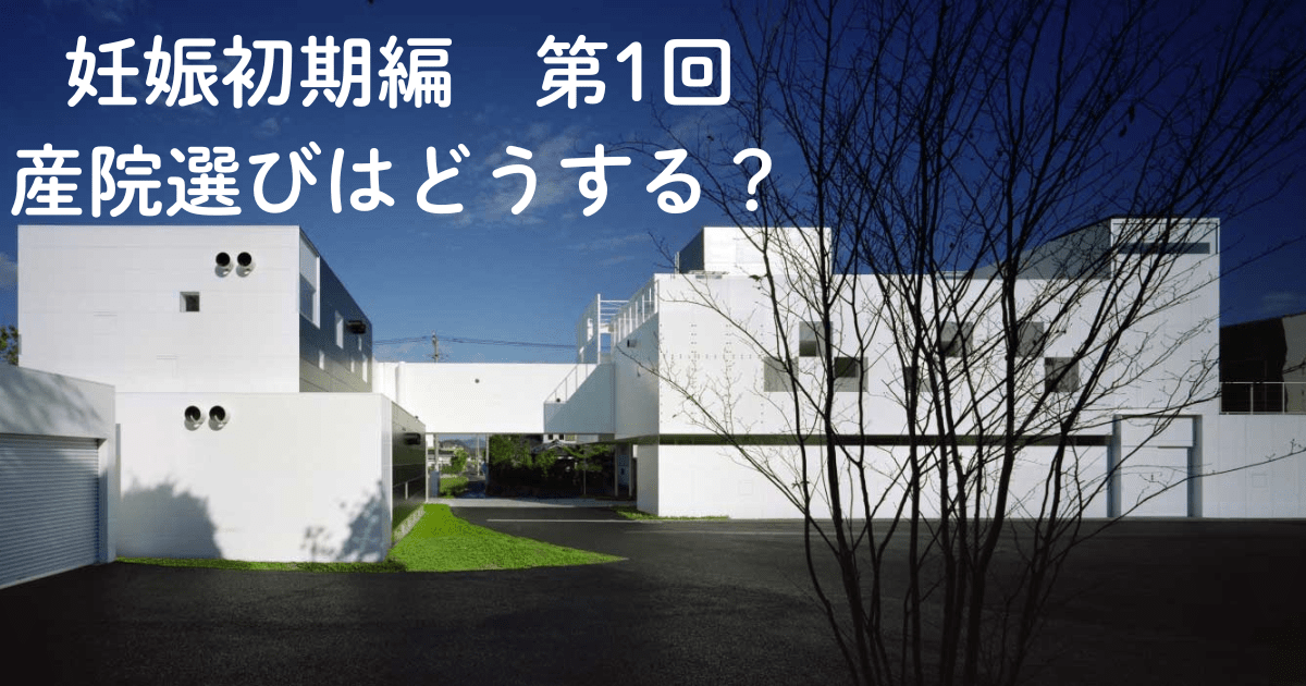 妊娠初期編・第1回「産院選びはどうする?」