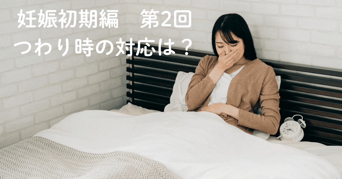 妊娠初期編・第2回「つわり時の対応は?」