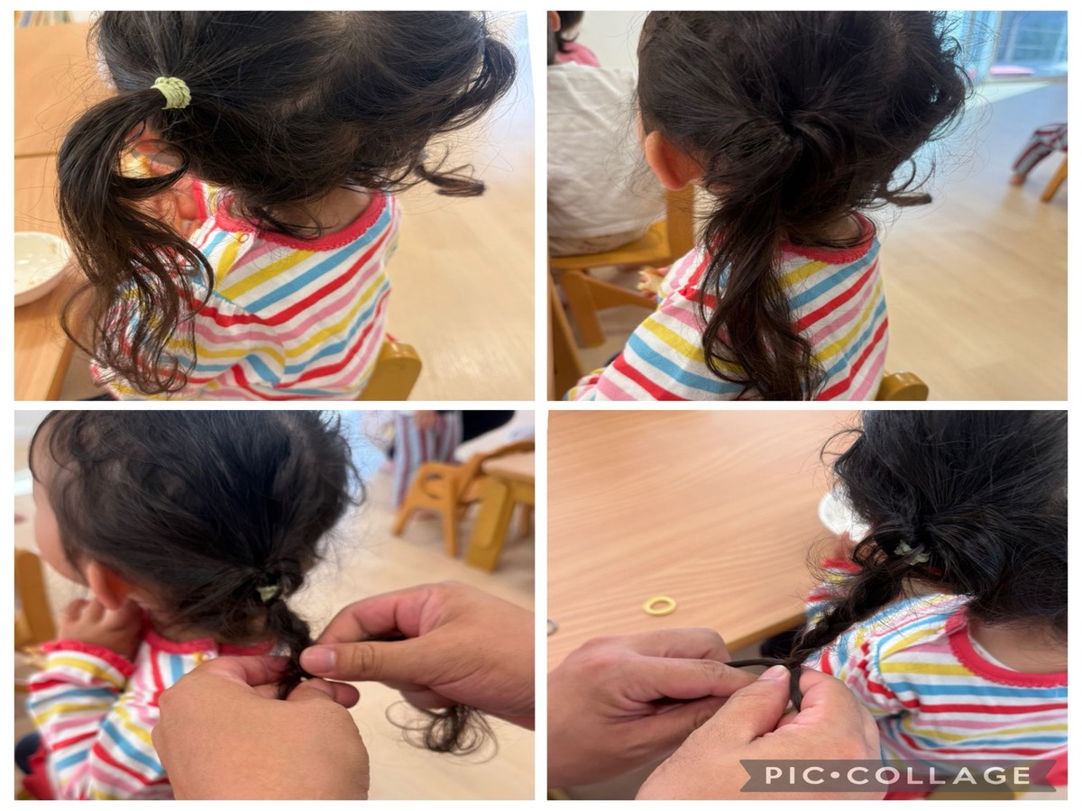 パパヘアアレンジ